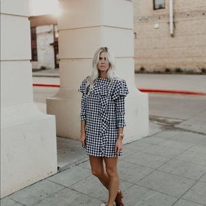 Zara gingham dress